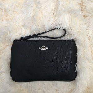 Coach leather wristlet